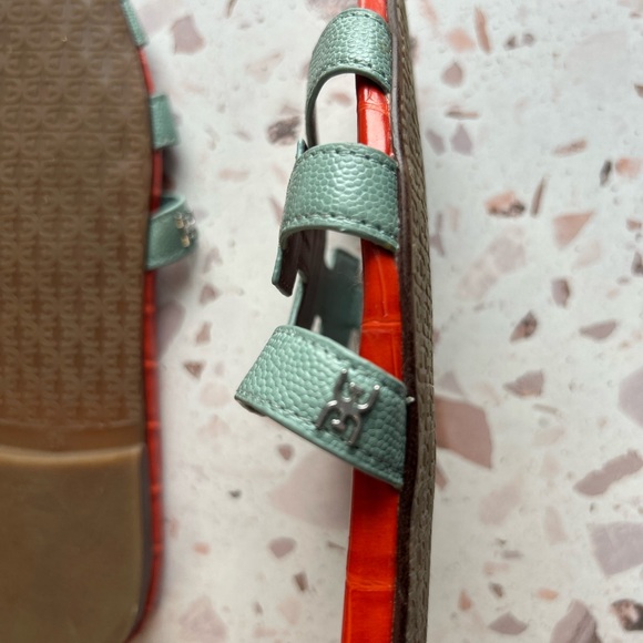 Sam Edelman Gray and Red Sandals Size 8.5 - Picture 7 of 8